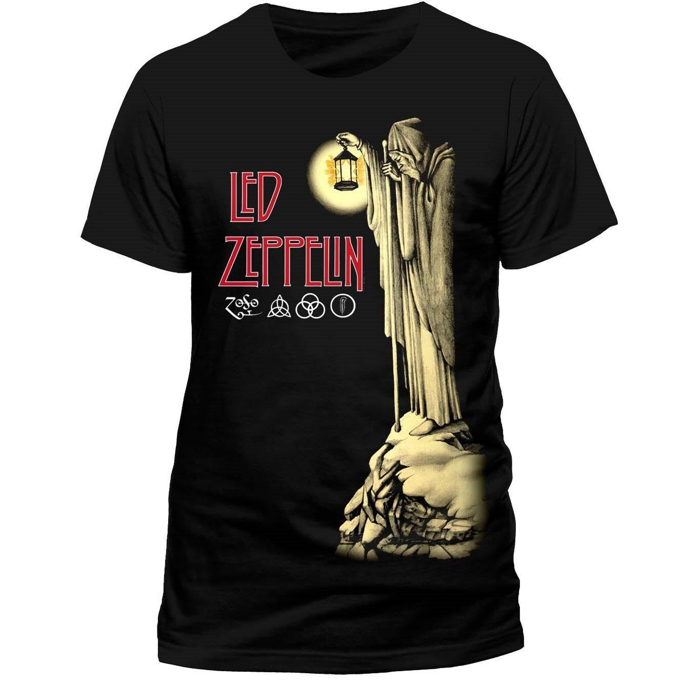 Led Zeppelin Hermit Stairway To Heaven Футболка S M L XL XXL Официальная Рок-футболка XXL