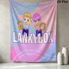 Lankybox Wall Tapestry Aesthetic Wall Hanging Printed Fabric Blanket Decorative Tapestries For Bedroom Living Room Home Decor