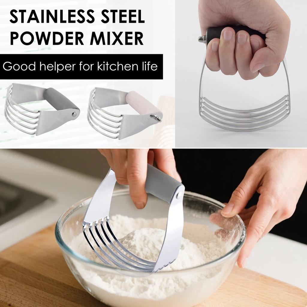 Mehrzweck Teigmischer Mixer Sahne Mehlmischer Schaber Mehlschneider Edelstahl Pulverbesen Stampfer Backwerkzeuge