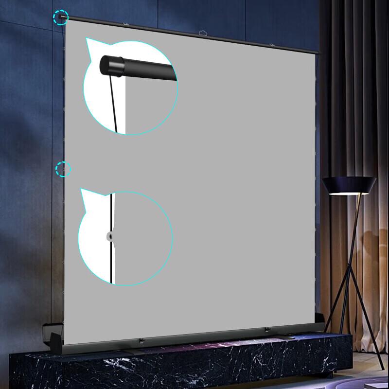 IN&VI DL Titanium Crystal Anti-Light 4K Portable Floor Pull-Up Projector Screen