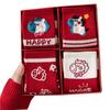 4 Pairs Year of Horse Cotton Crew Socks Good Fortune and Prosperity Women Chinese New Year Middle Tube Socks Gift