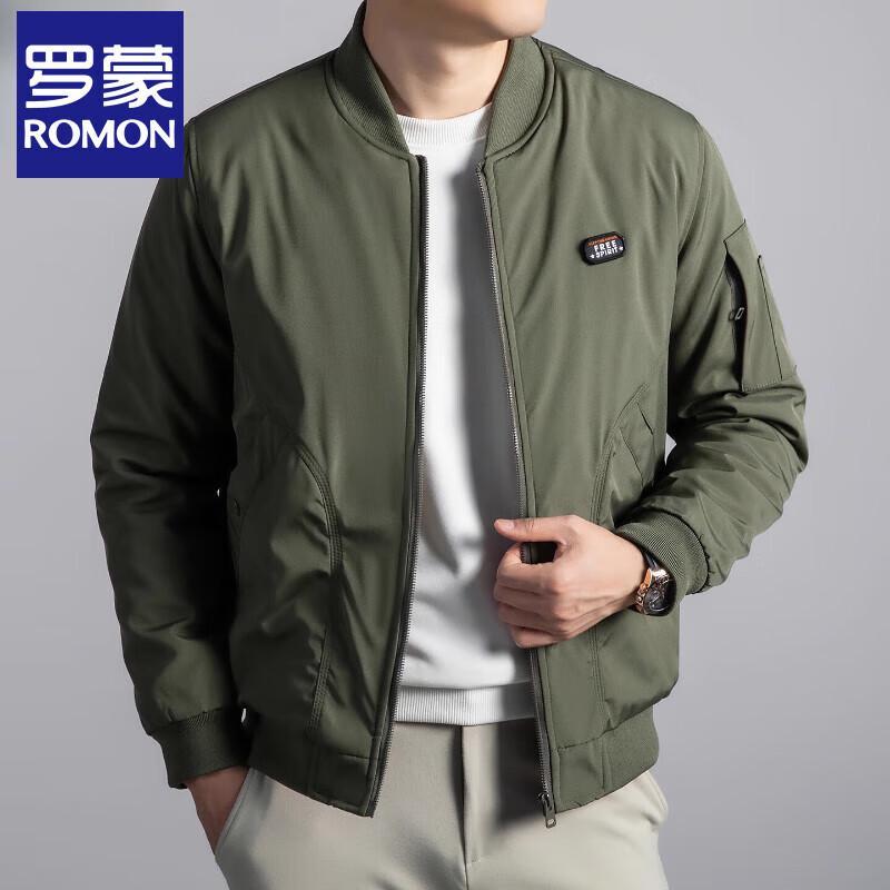Romon Men's Thickened Padded Flight Bomber Jacket