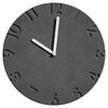 TAHITICA Wall Clock, Concrete, Silent, Simple, Modern, Nordic, 30cm, Stylish Wall Clock, Room Decor, Continuous Second Hand, Living Room Interior, Hou