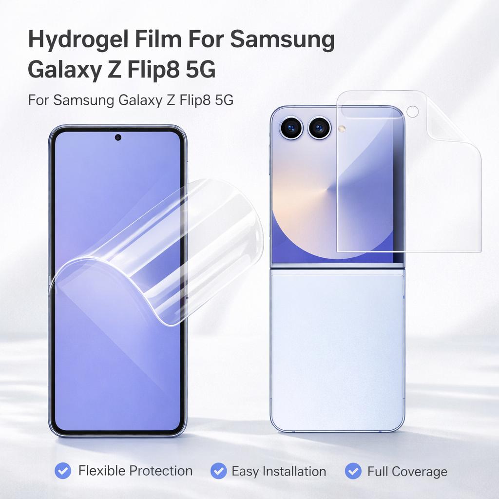 Hydrogel Film For Samsung Galaxy Z Flip8 Flip 8 5G Protector Film Oleophobic Coating Full Screen Coverage FM0018