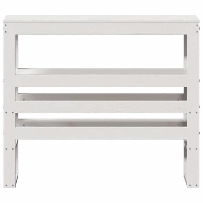 VidaXL Tête de lit avec étagères blanc 75 cm bois massif de pin, tête de lit en bois, tête de lit avec rangement, tête de 850900