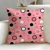 Fine herringbone pattern Cushion Cover Soft  EasyWash Pillow Case  Versatile for Couch Bed Travel and Office