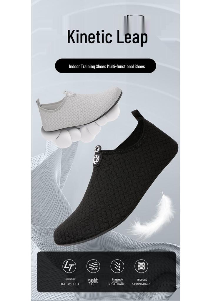 Breathable Non-Slip Soft-Soled Indoor Fitness Shoes for Yoga & Dance - Unisex Training Shoes