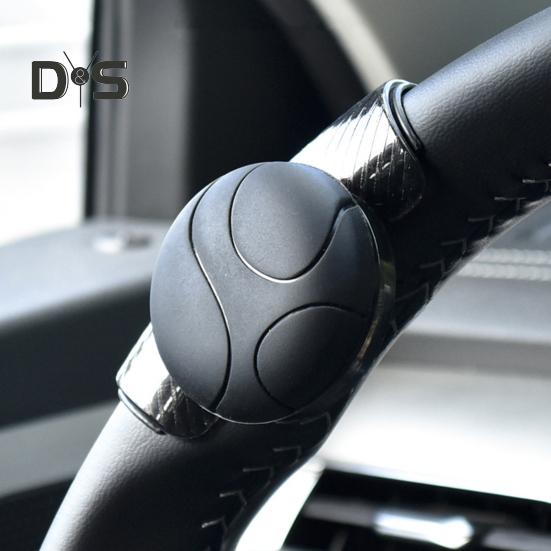 Posilovač volantu do auta Kovová ložiska Protiskluzová silikonová rukojeť Rotace o 360 stupňů Asistenční koule pro řízení jednou rukou Univerzální interiér