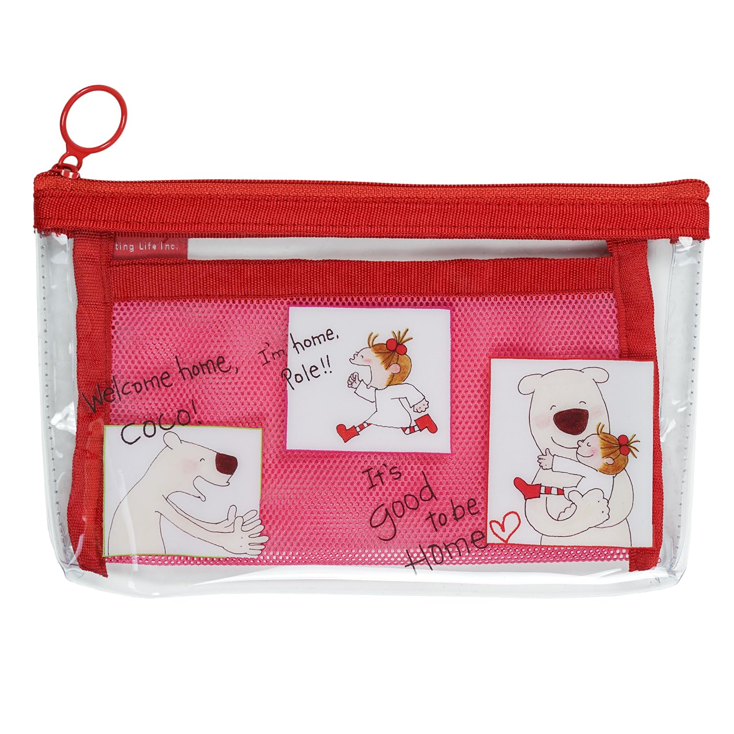 

Greeting Life Mesh Pocket Pen Red Case, RYZ-1082,