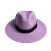 Panama straw hat sunscreen straw hat sunshade top hat seaside straw wide brim sun hat tourist beach hat