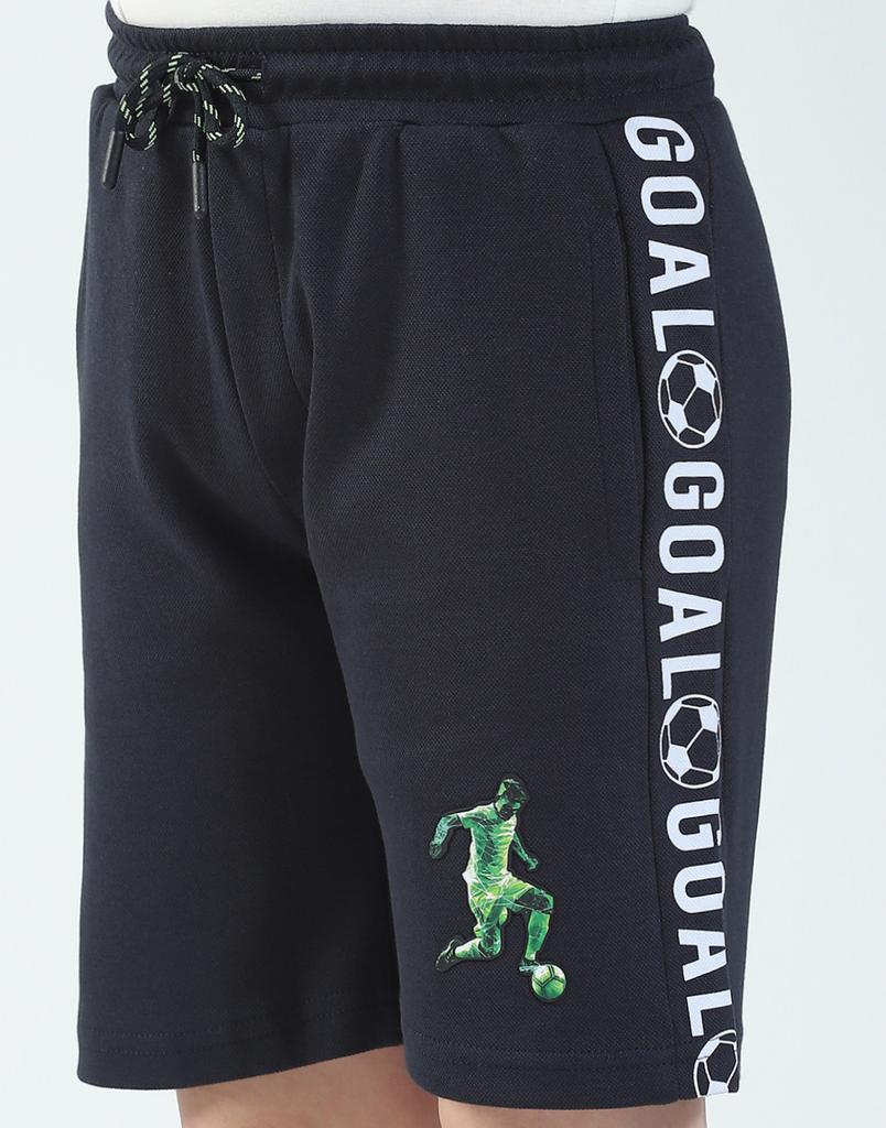 MONTE CARLO מכנסי ברמודה מודפסים לבנים, גזרה רגילה