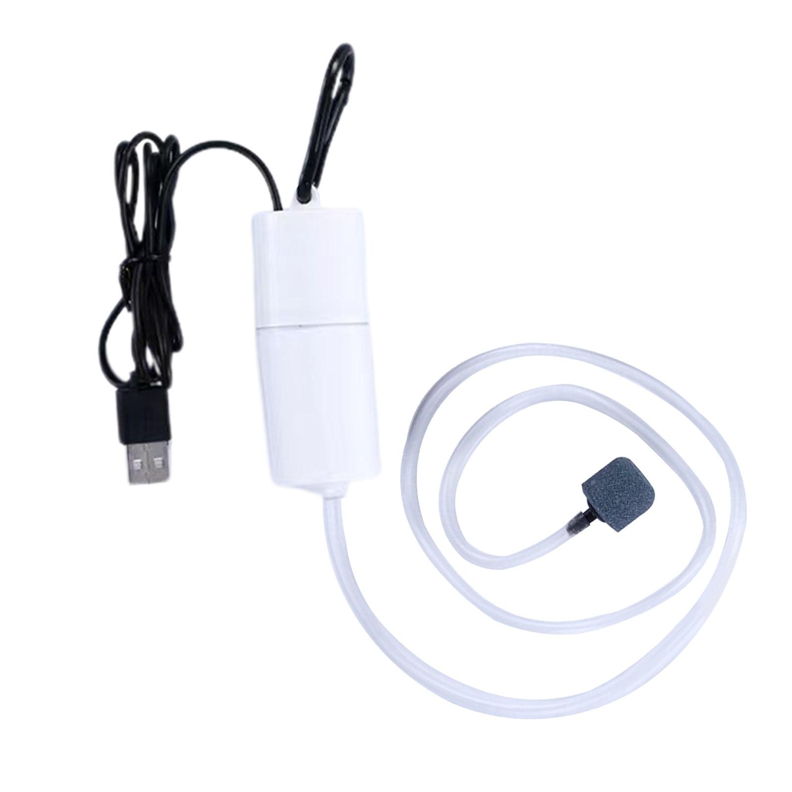 

Аквариумный воздушный насос Бытовой тихий мини USB кислородный насос Для рыбалки на открытом воздухе Аквариумные насосы Розовый белый