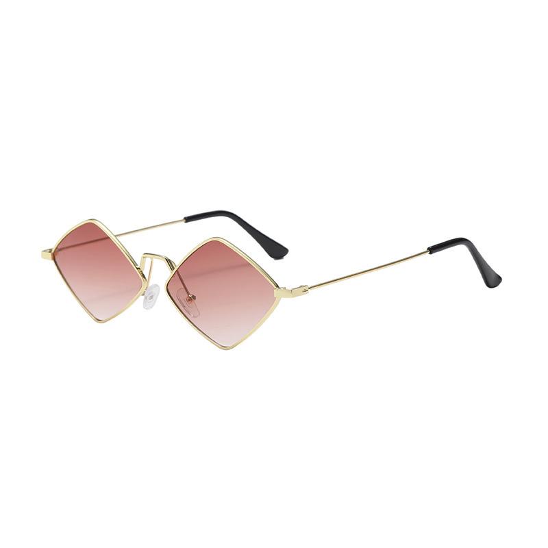 Women'S Diamond Shaped Sunglasses With Small Frames Personalized Fashion Glasses Irregular Retro Casual Sun Visors