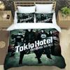Tokio Hotel Band Printed Bedding Set Luxury Duvet Cover Comforter Exquisite Bed Supplies Birthday Gift