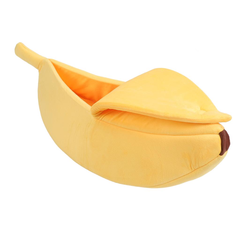 Banana Shaped Cat Bed Funny Soft Cozy Cat Cave Bed Warm Pet Bed for Dogs Kittens Puppy XL