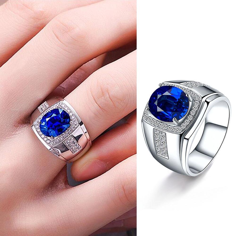 Sapphire Domineering Men's Fashion Jewelry Color Creative Luxury Ring