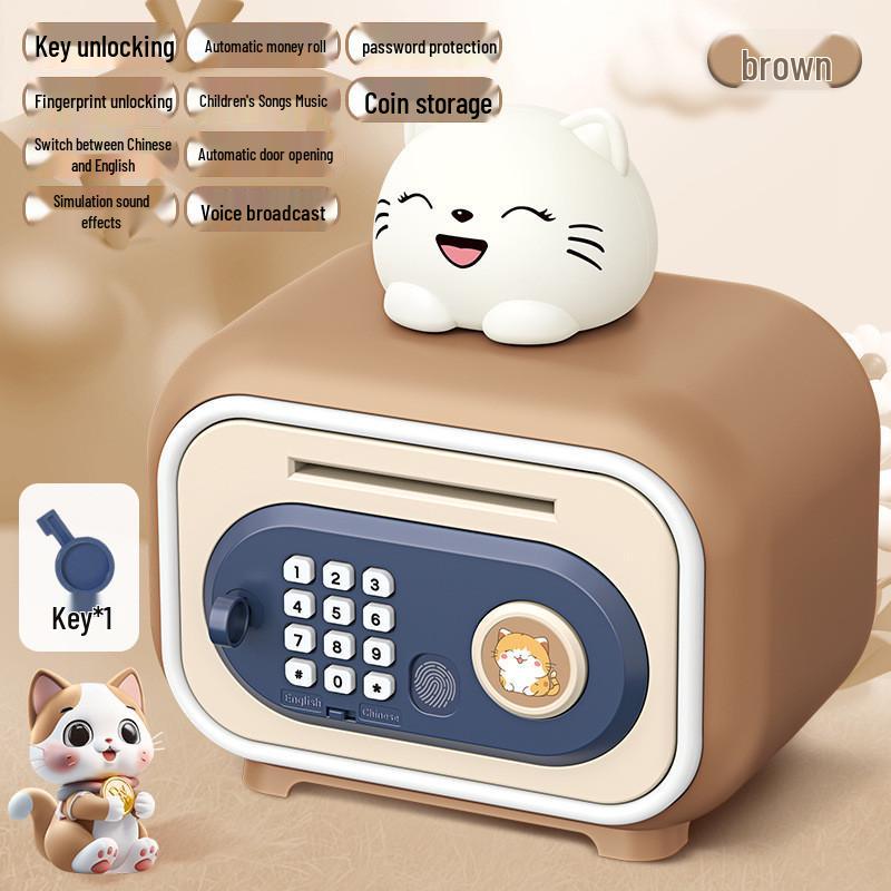 Kids' Smart ATM Piggy Bank with Face & Fingerprint Recognition