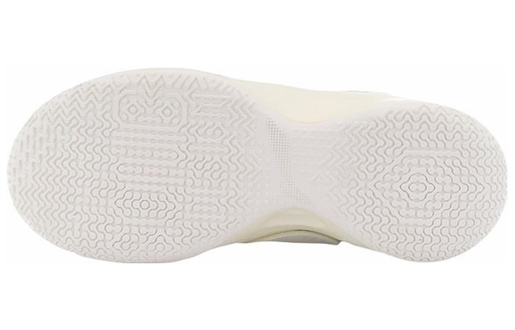 Li Ning SONIC 9 Cushioning Slip Resistant Abrasion Resistant Coverage Support Mid Top Basketball Shoes Men's White ABAR011-7