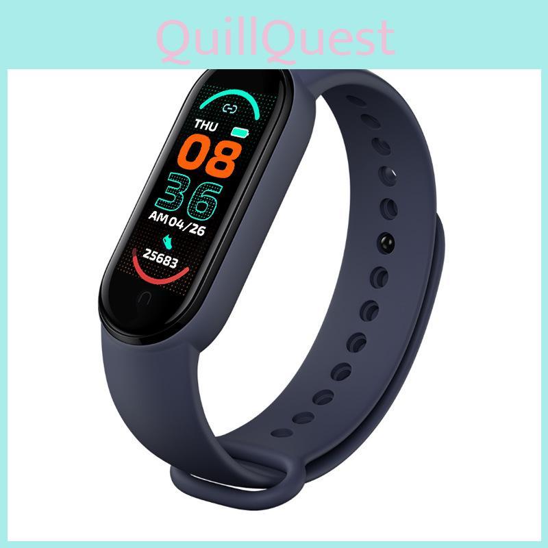 Chytrý fitness náramek M6 s počítadlem kroků, monitorem srdečního tepu a digitálním displejem pro studenty