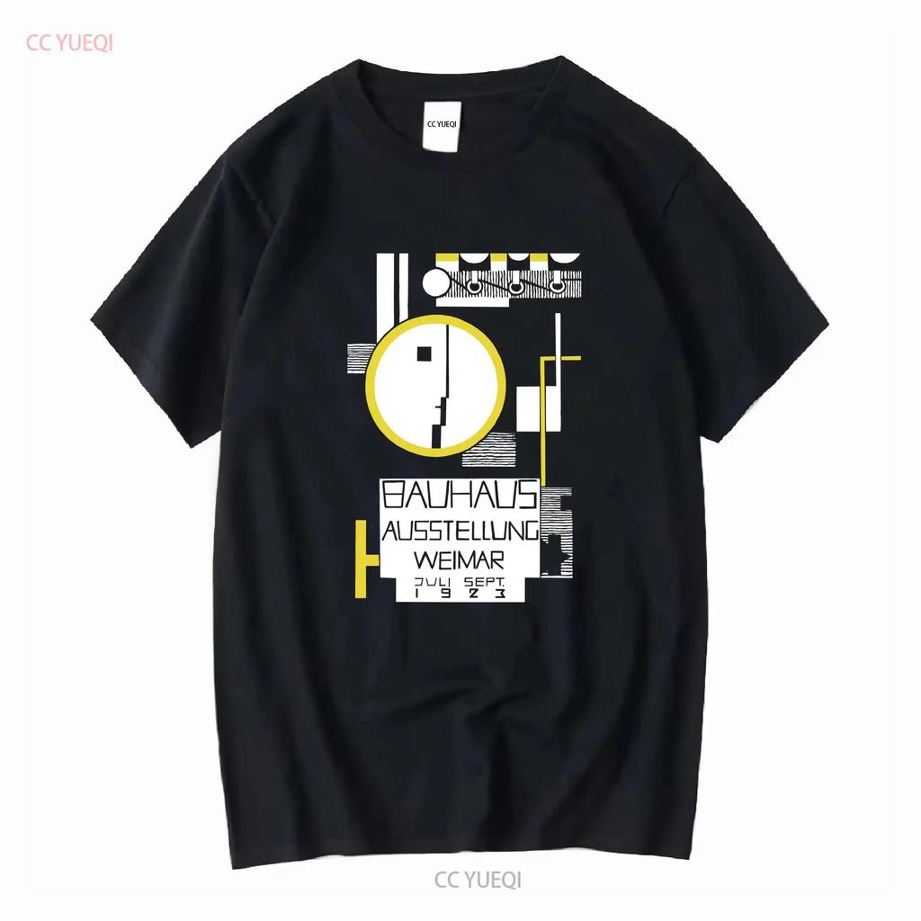 Bauhaus Exhibition Poster 1923 limited edition original design tribute T Shirt unisex long or short sleeves vintage Washed