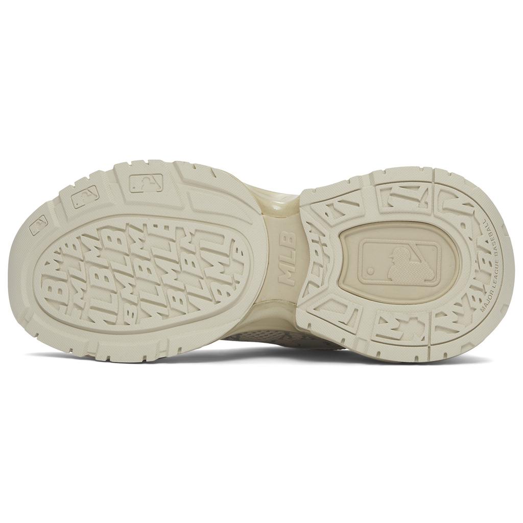 MLB New York Yankees Synthetic Leather Slip Resistant Abrasion Resistant Low Top Running Shoes Unisex Beige 3ARNSPL5N-50SAS