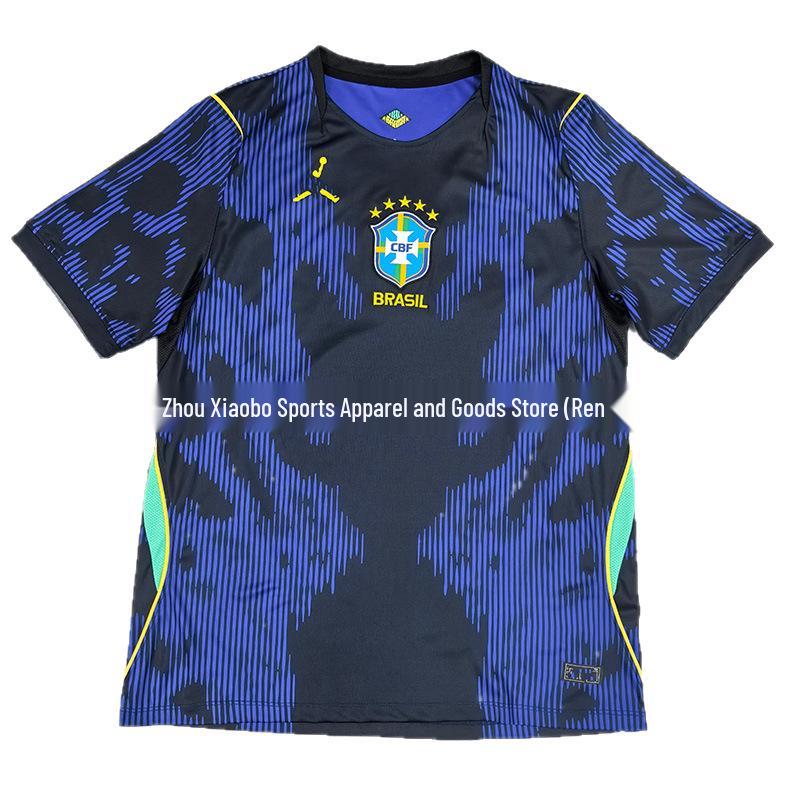 2026 Brasilien Nationalmannschaft Spielerversion Heim- und Auswärtsfußballtrikot - Sommer Atmungsaktiv 2XL 185-190 cm