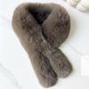 1Pcs Imitation Fox Fur Cold Resistant Collar Scarves Neck Warmers Plush Fluffy Fur Scarf Thicken Solid Color Warm Neckerchief