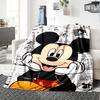 Classic Mickey Comic Strip Flannel Blanket Super Soft Warm Cozy Blanket For Sofa Bed Office Travel Allseason Home Decor Gift