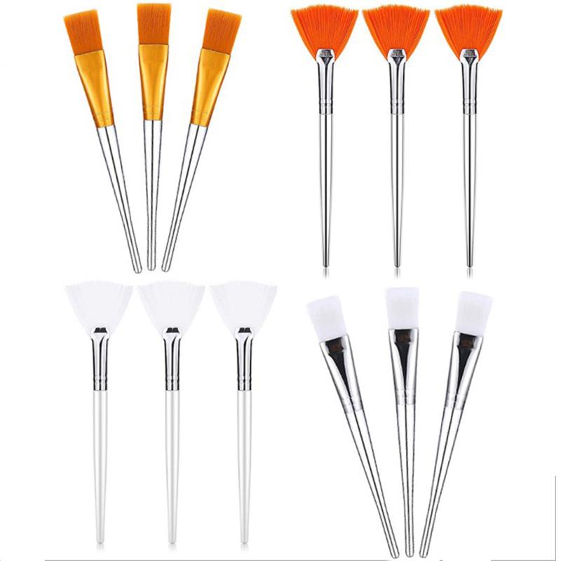3/4Pcs Practical Facial Brushes Makeup Brushes Soft Portable Cosmetic Tools