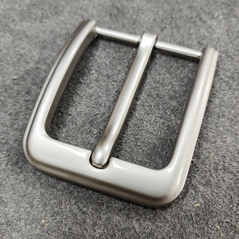 Мужской высококачественный кожаный ремень с пряжкой-булавкой из сплава