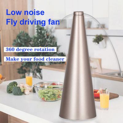 Vliegenverjager Tafelventilator USB/Batterijgevoed Vliegenwervelaar Ventilator met Reflecterende Bladen Stille Vliegenverjager Bureauventilator voor Picknick BBQ Terras Buiten Eten
