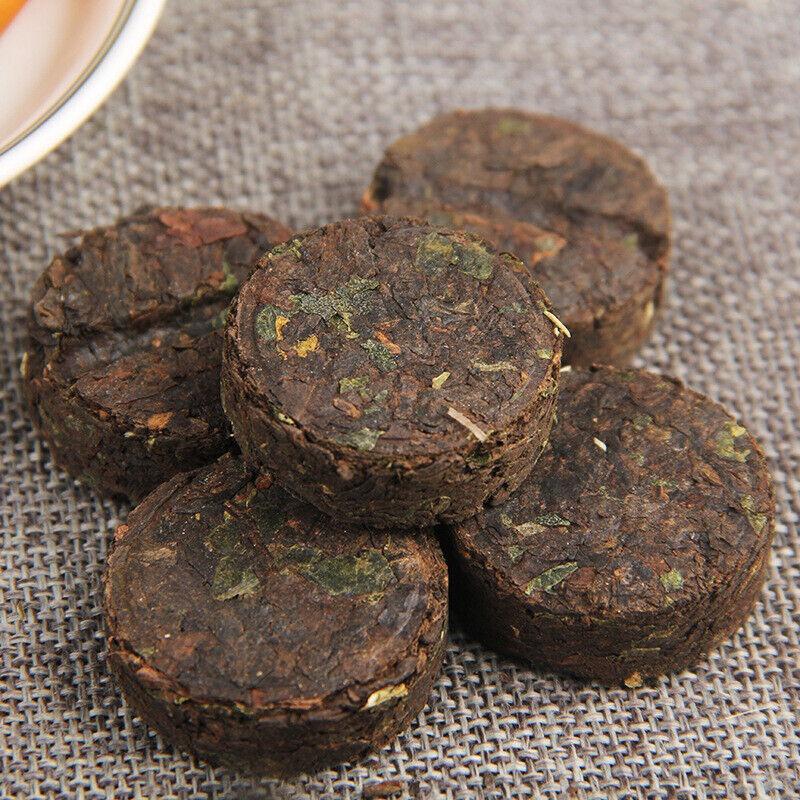 Yunnan Lepkavá rýže Pu Erh čaj (Nuo Mi Xiang Cha) Zralý Pu'er Puer Mini Koláček 500g