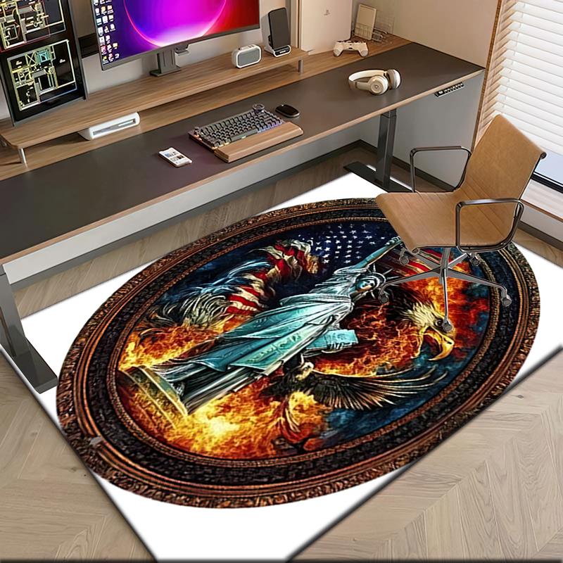 1pc American Eagle Carpet Rug for Living Room Bedroom Home Sofa Decoration,Kids Play Non-slip Floor Mat