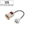E27 Lamp Socket LED Head Bulb Holder Light Adjustable Flexible Bend With Switch EU US UK Plug Energy Saving LED Table Lamp Base