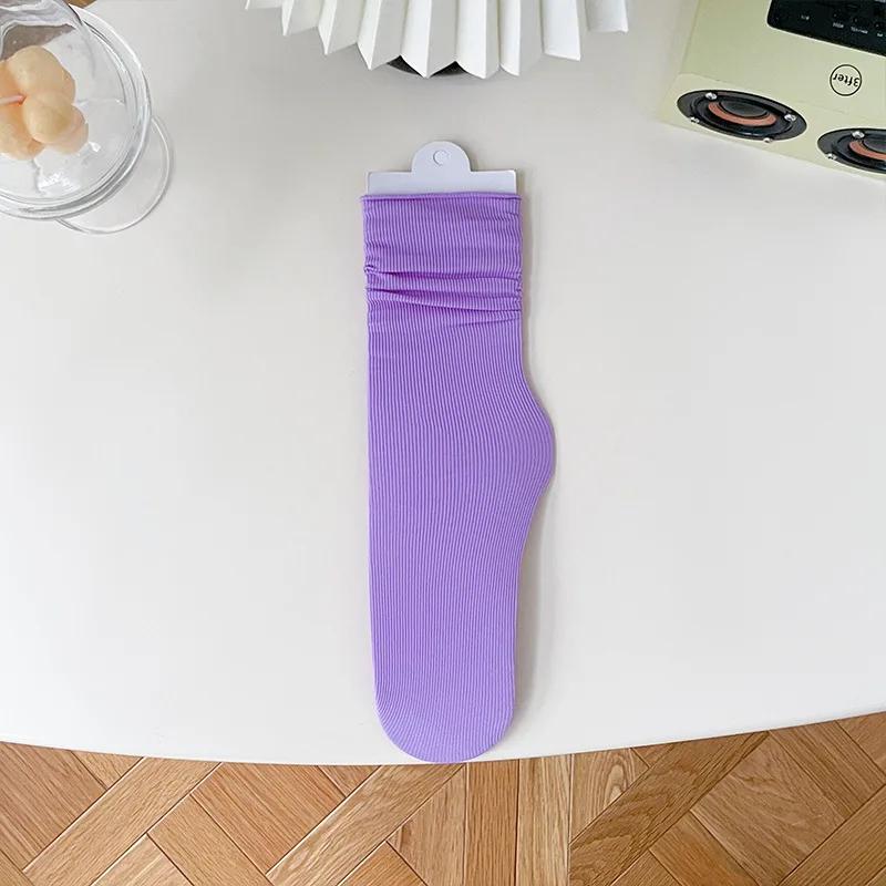 

22 цвета Женские ледяные тонкие свободные носки Гольфы Весна Лето Бархатные носки Японский Корейский Мода Стиль Колледжа Конфетный цвет