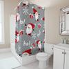 TU Christmas Shower Curtain Festive Holiday Bathroom Decor Reversible Waterproof Fabric Xmas Pattern Backdrop Personalized Gift