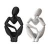 Nordic Style Ornament, Abstract Thicker Design Desktop Sculpture, 3D Printed Desk Accessory for Home Office