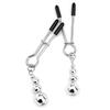 Adjustable Metal Nipple Ring Clamps BDSM Breast Toy with Bell for Women Couples Flirt Game Bell-End Sensual Adjustable Clamps