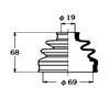 Ohno Rubber (OHNO) Drive Shaft Boots FB2194