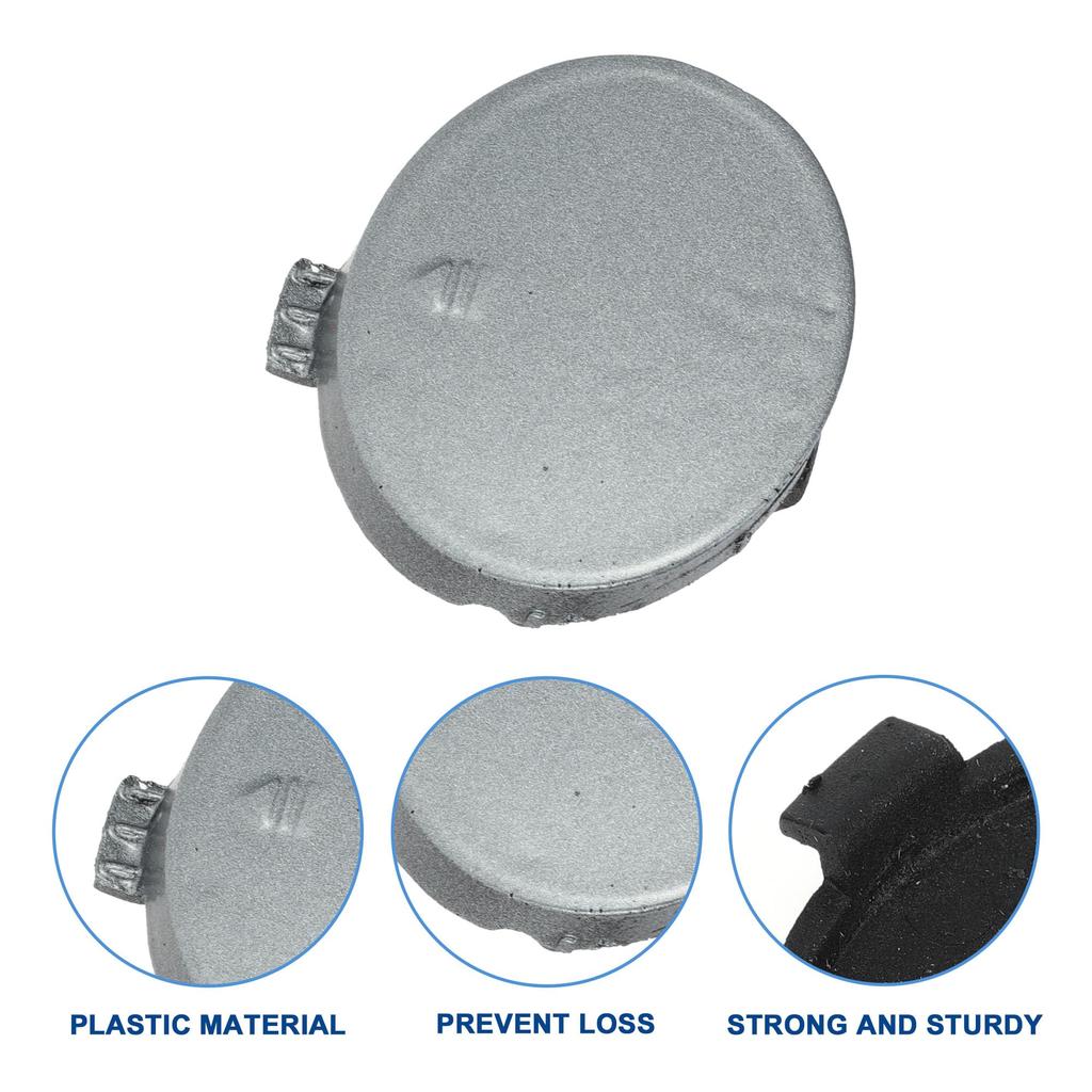 ACROPIX Dark Silver Car Bumper Toe Hook Cover Caps for Mercedes Benz SLK Durable W171/R171 2005-2011 (A1718850023) -