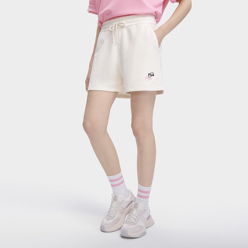 New FILA Casual Shorts Women's Ivory F11W329607A-IV