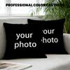 1Pc Personalized Custom Pillowcase Featuring Your Design Image Text, Soft Skin-Friendly Comfortable Pillow Cover for Home Living Room