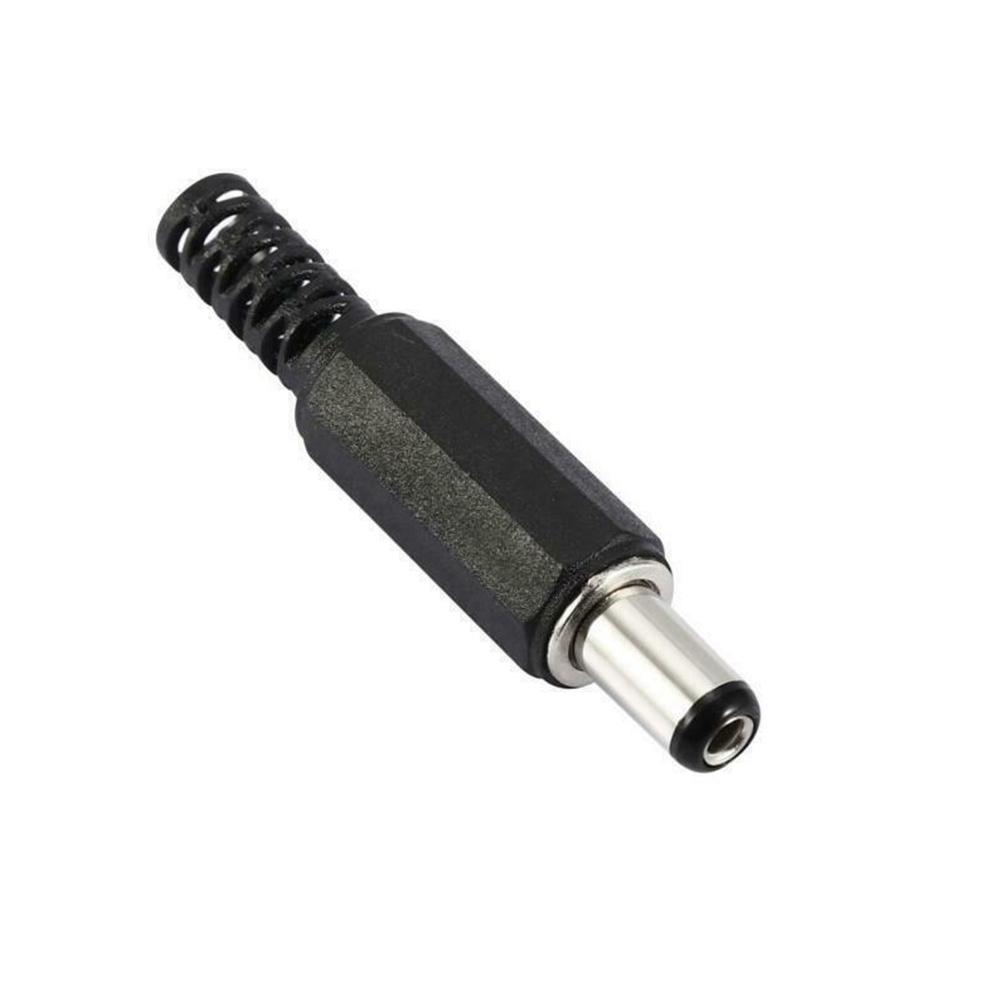 10 Pieces DC 12V Connector Power Plug Male Female Jacks Socket Nut Panel Mount DC Power Adapter Connector 5.5x2.1x9mm