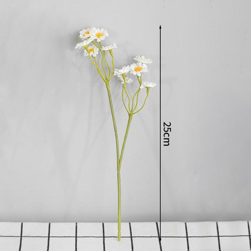 Chamomile Simulation Flower Daisy Decor Dining Table  Living Room Artificial Flower Arrangement Wild Chrysanthemum Silk Flower