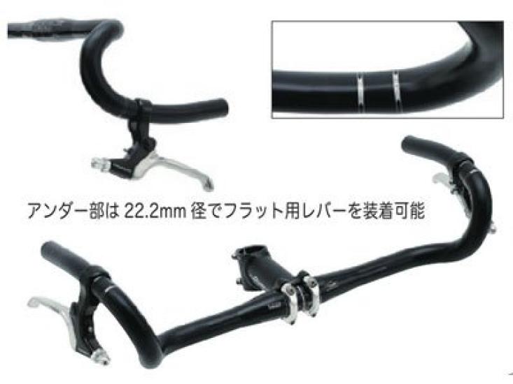 DIXNA Cross Bandy 26 Bar Clamp Drop Handle Soft V23P032 Soft Black Diameter 26.0mm Color/Size BK/S