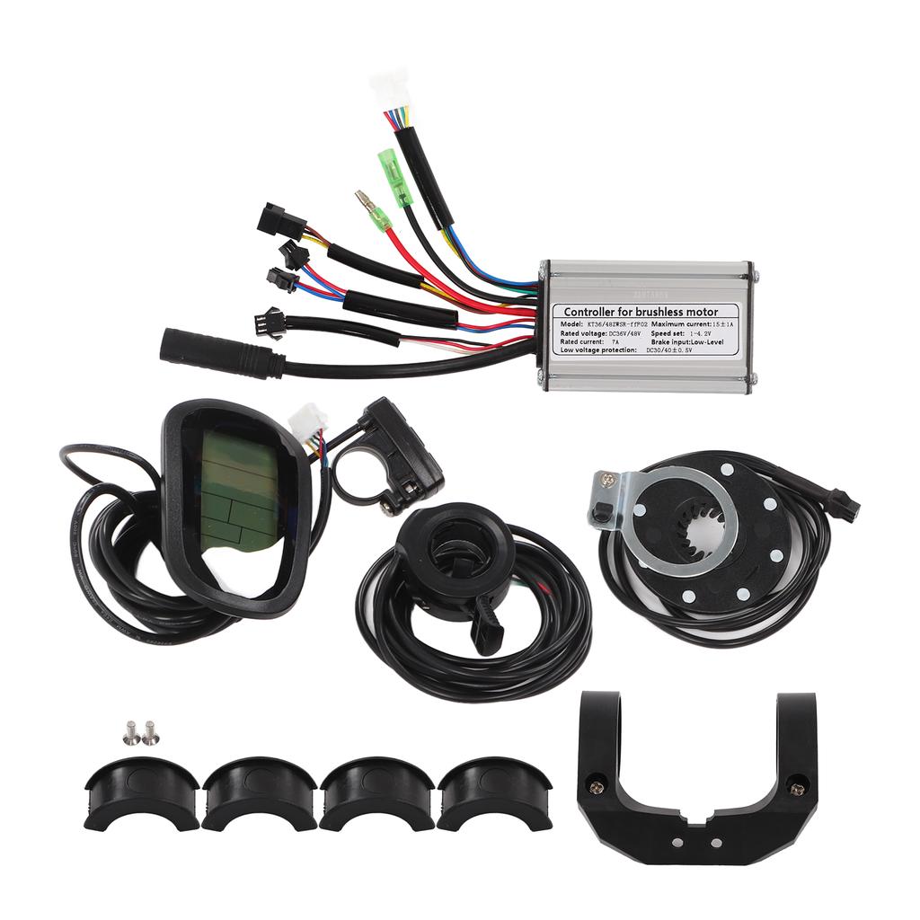15A 36V 48V 250W Brushless Motor Controller LCD6 Display Panel Kit Lithium Battery Modification Controller for Electric