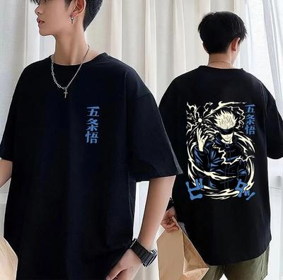 Japon Anime Jujutsu Kaisen imprimer T-Shirt Manga Satoru Gojo T-Shirt unisexe femmes coton en vrac respirant coton t-shirts Streetwear