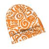 2D Flat Printing Elgin, Abstract Geometric Design In Sunset Orange And White Fashion Knit Hat for Adults Adds a Stylish Finishing Touch To Everyday Ou