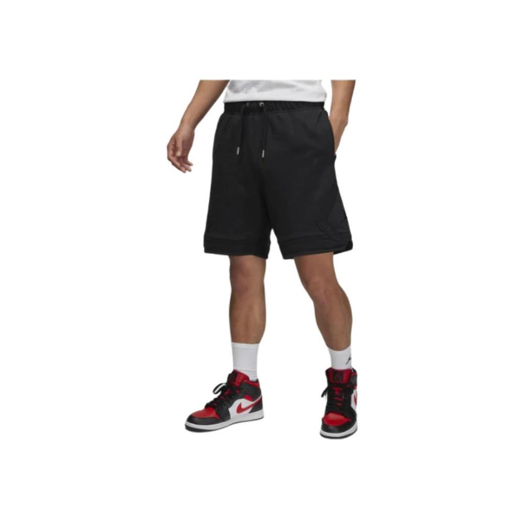 Jordan High-Waist Loose Casual Shorts With Drawstring Men Bottoms Black DQ7473-011