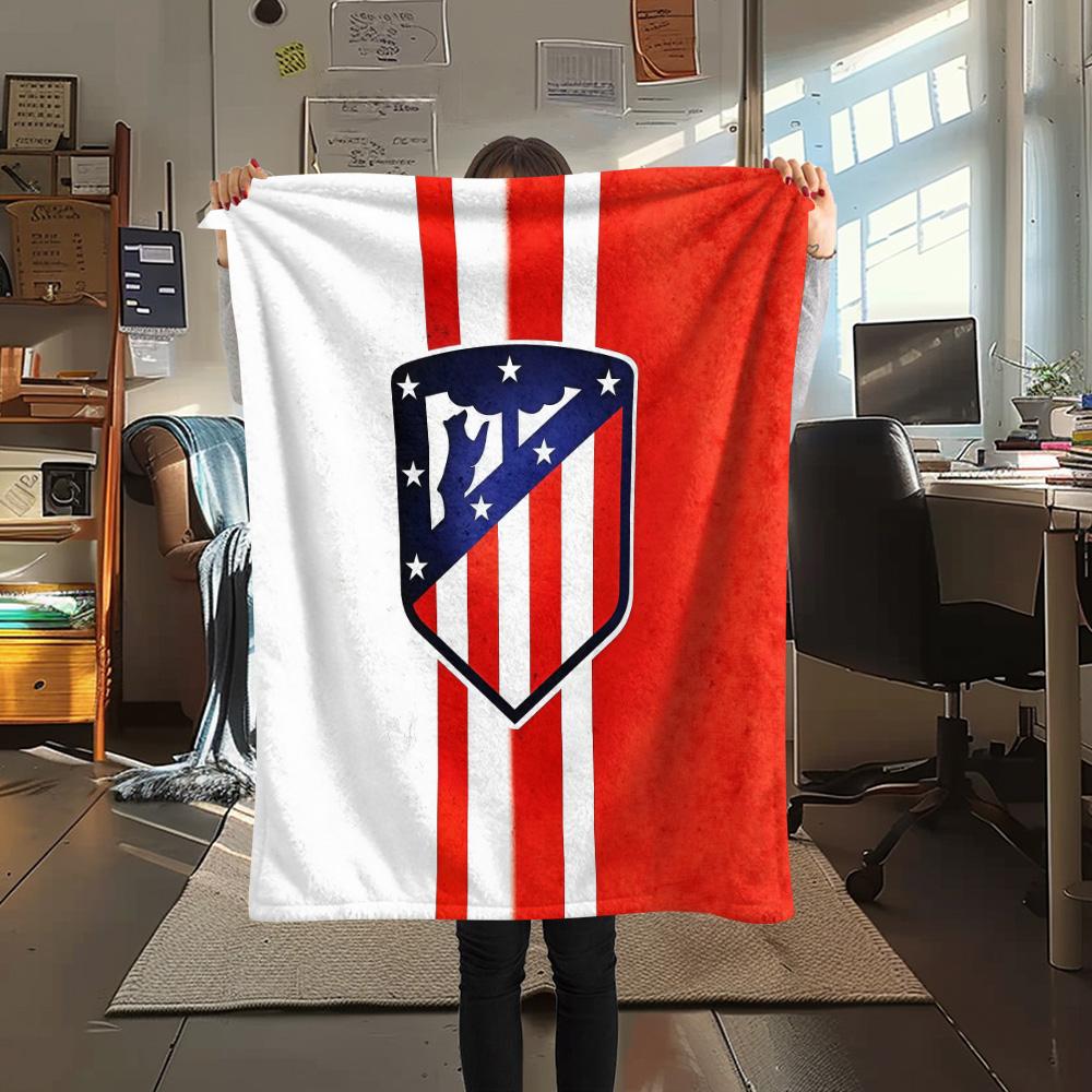 Club Atletico de Madrid2 Flannel Blanket, High quality Comfortable for All Seasons, Home Decor, Warmth and Comfort